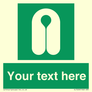 Custom sign safe condition Lifejacket